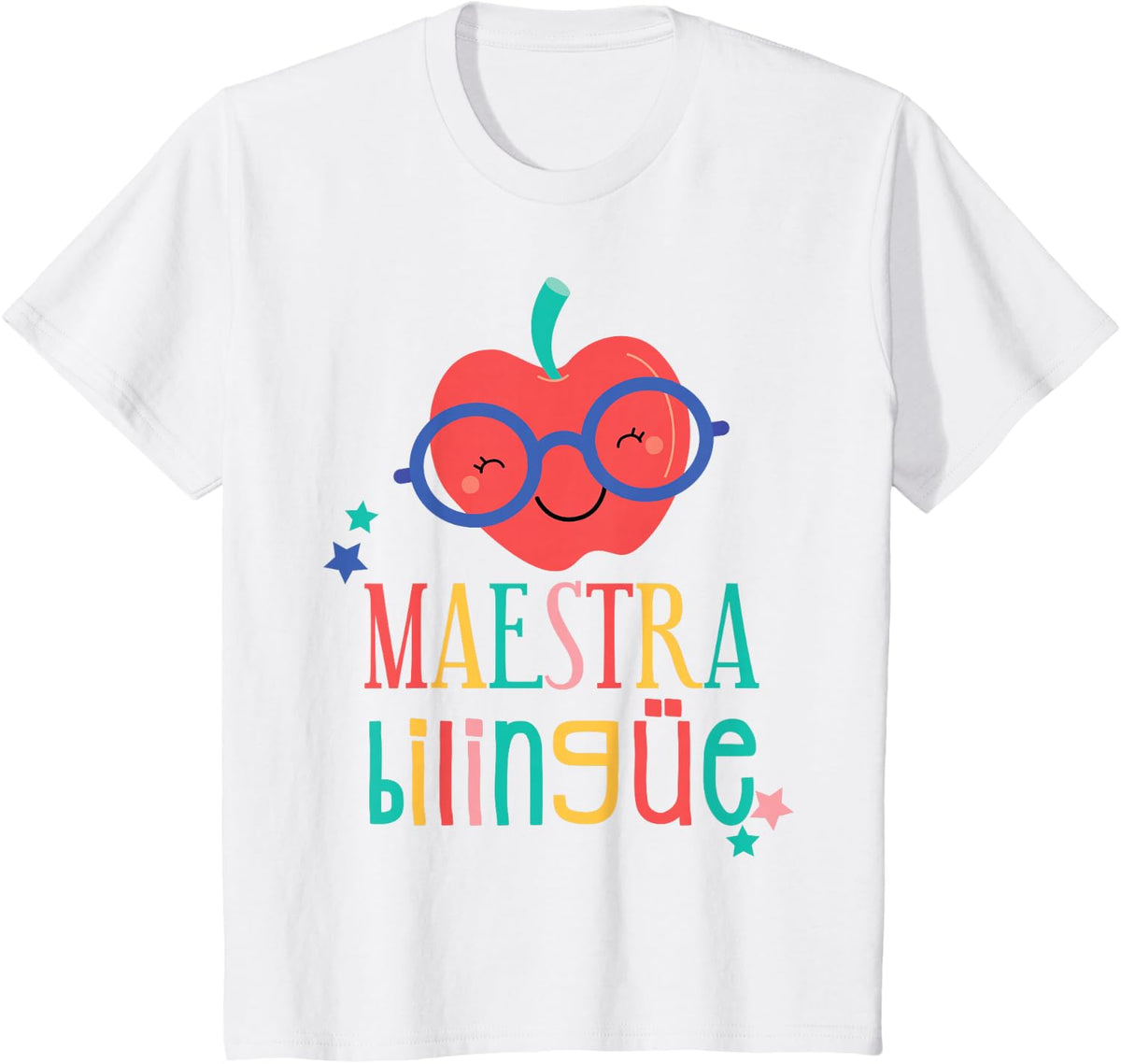 Cute Maestra Bilingue Bilingual Teacher T-Shirt - White