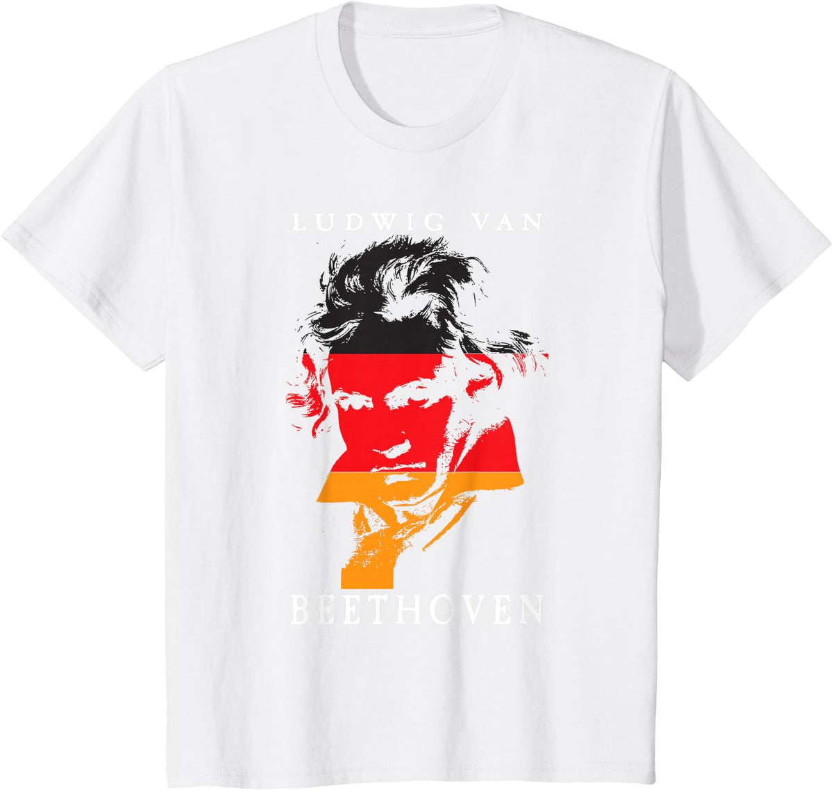 Ludwig Van Beethoven Classical Music Lover Tees T-Shirts for Music Teachers Pianists Composers - White