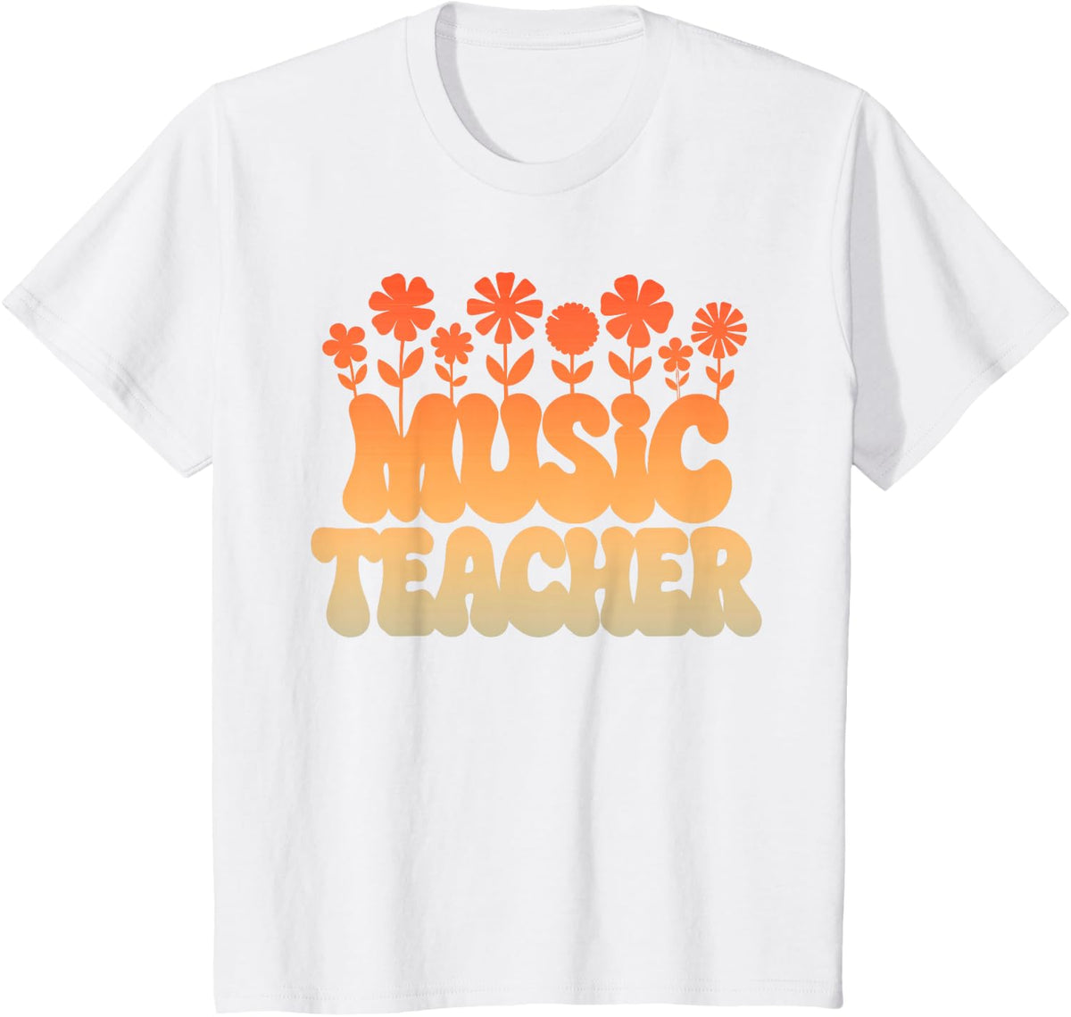 Funny Music Teacher Design for Men Women Music Teacher T-Shirt - White
