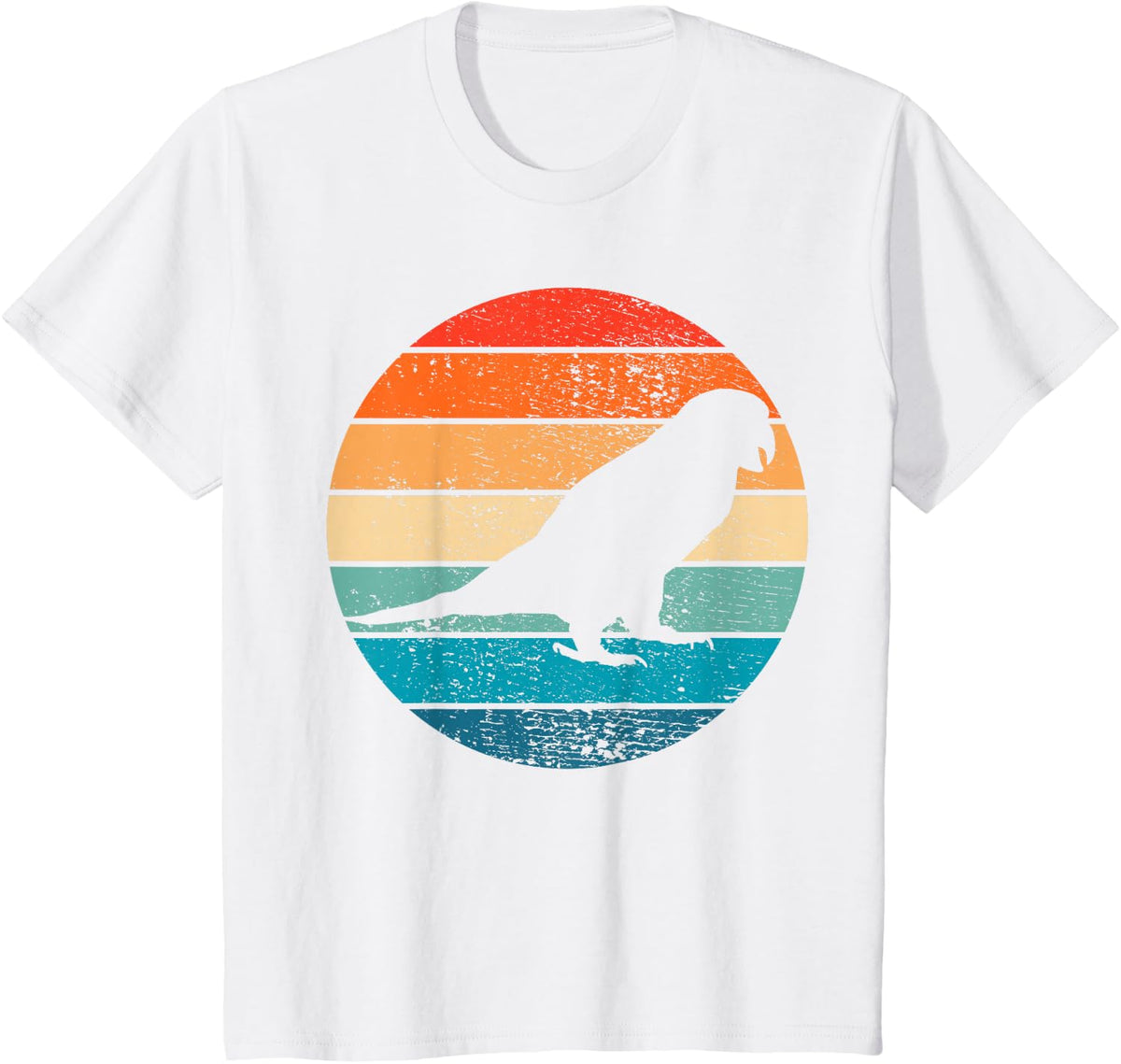 Parrot Retro Vintage Bird Gift T-Shirt - White