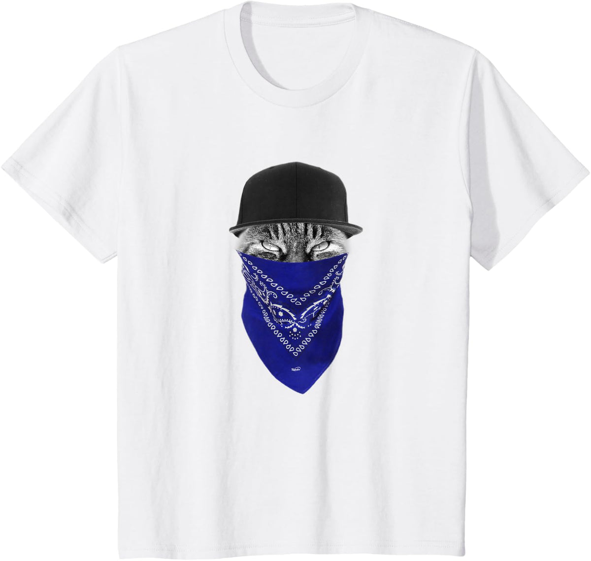 Hip Hop Gangster Cat t-shirt T-Shirt - White