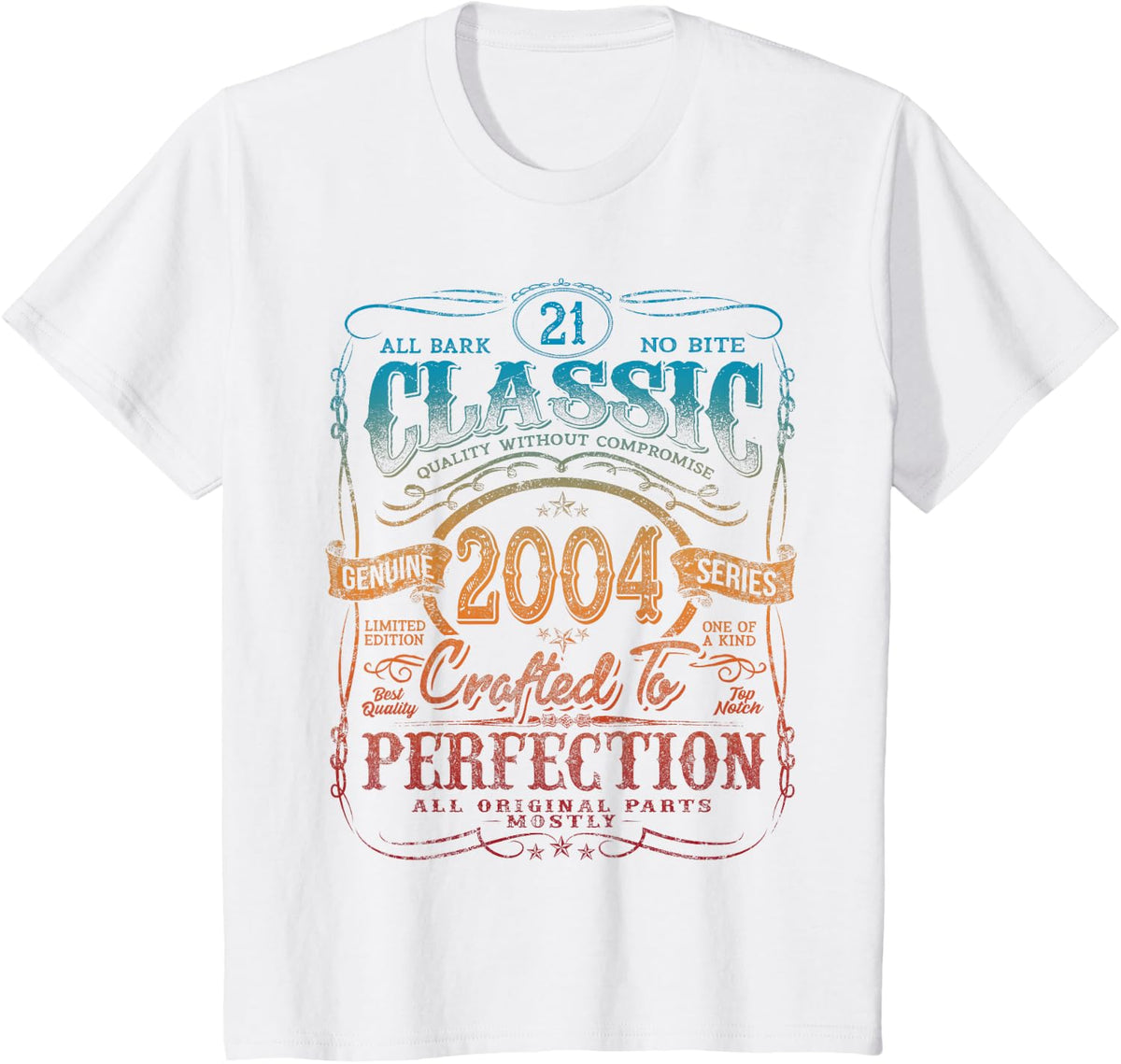 Vintage 2004 Limited Edition Shirt 21 year old 21st Birthday T-Shirt - White