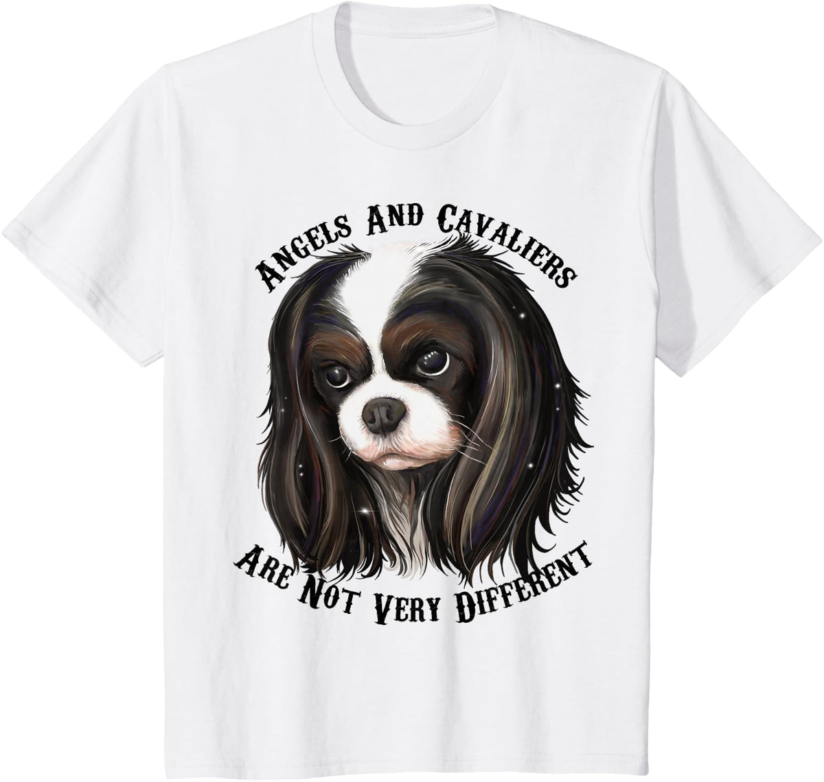 Cavalier King Charles Spaniel tri color T-Shirt T-Shirt - White