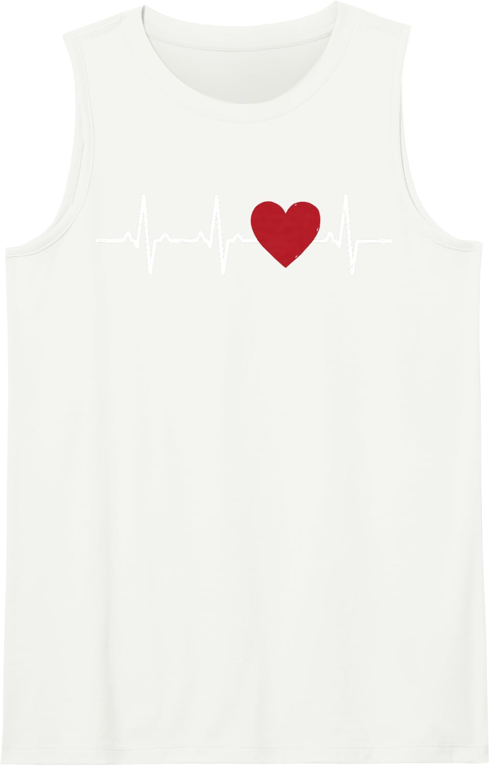Anatomical Heartbeat ECG Cardiologist Doctor Medical Tee Sleeveless Tank Top - White