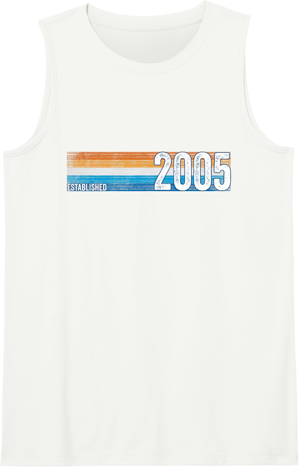 Vintage 2006 Established 2006 21st Birthday Retro 21 Sleeveless Tank Top - White