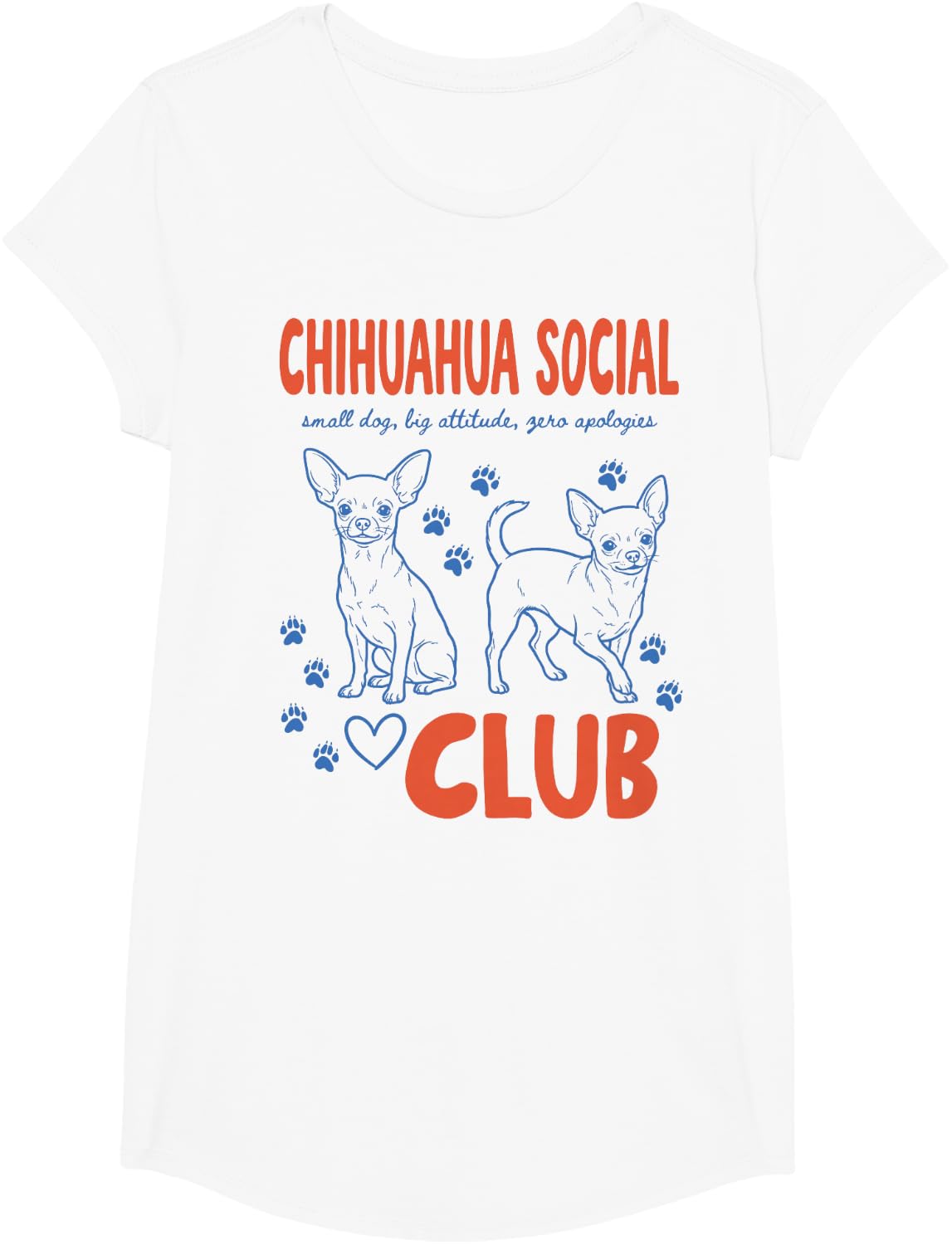 Chihuahua Social Club T-Shirt - Girls White