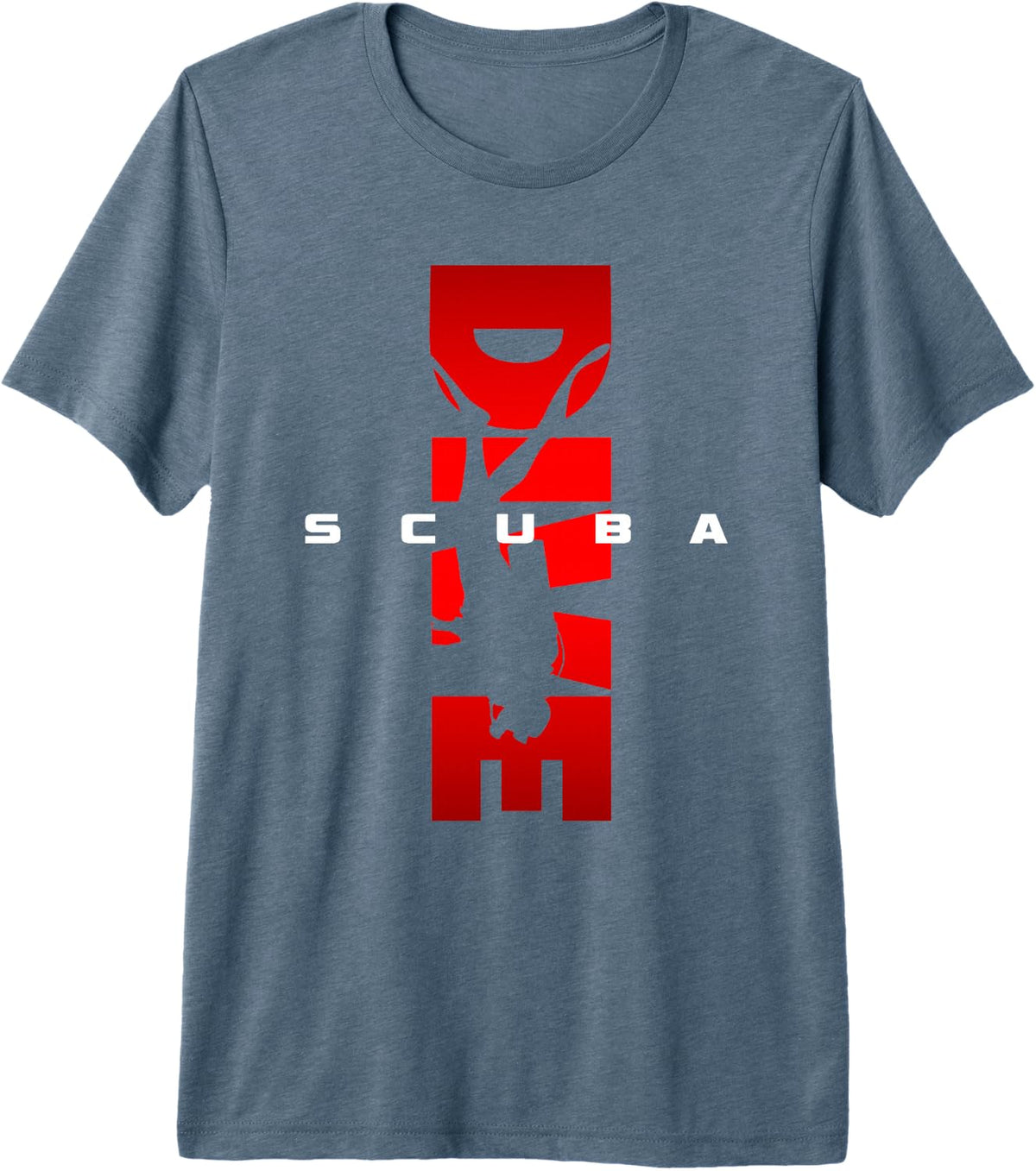 Scuba Diving Apparel - Scuba Diving Premium Tri-blend T-Shirt - Slate Grey