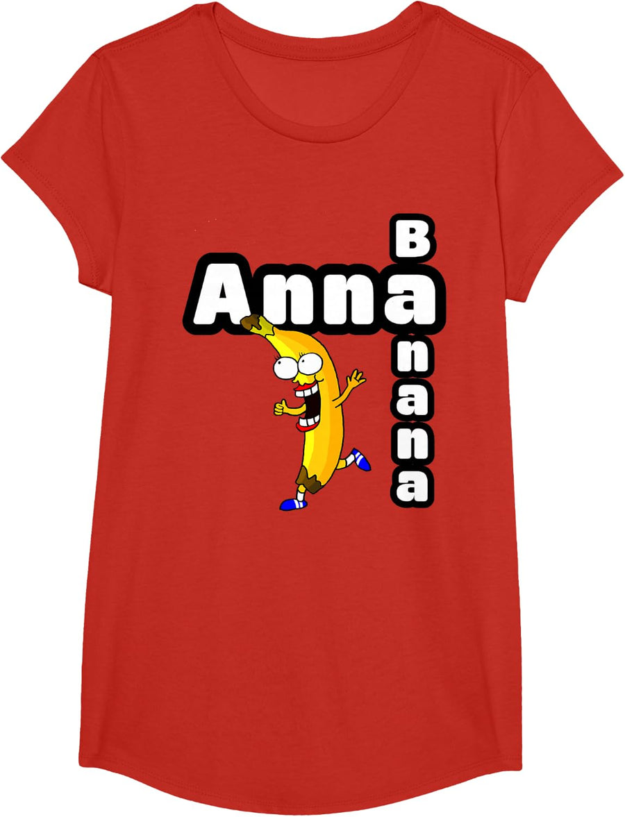 Anna Banana - Anna name gift for women and girls T-Shirt - Girls Red