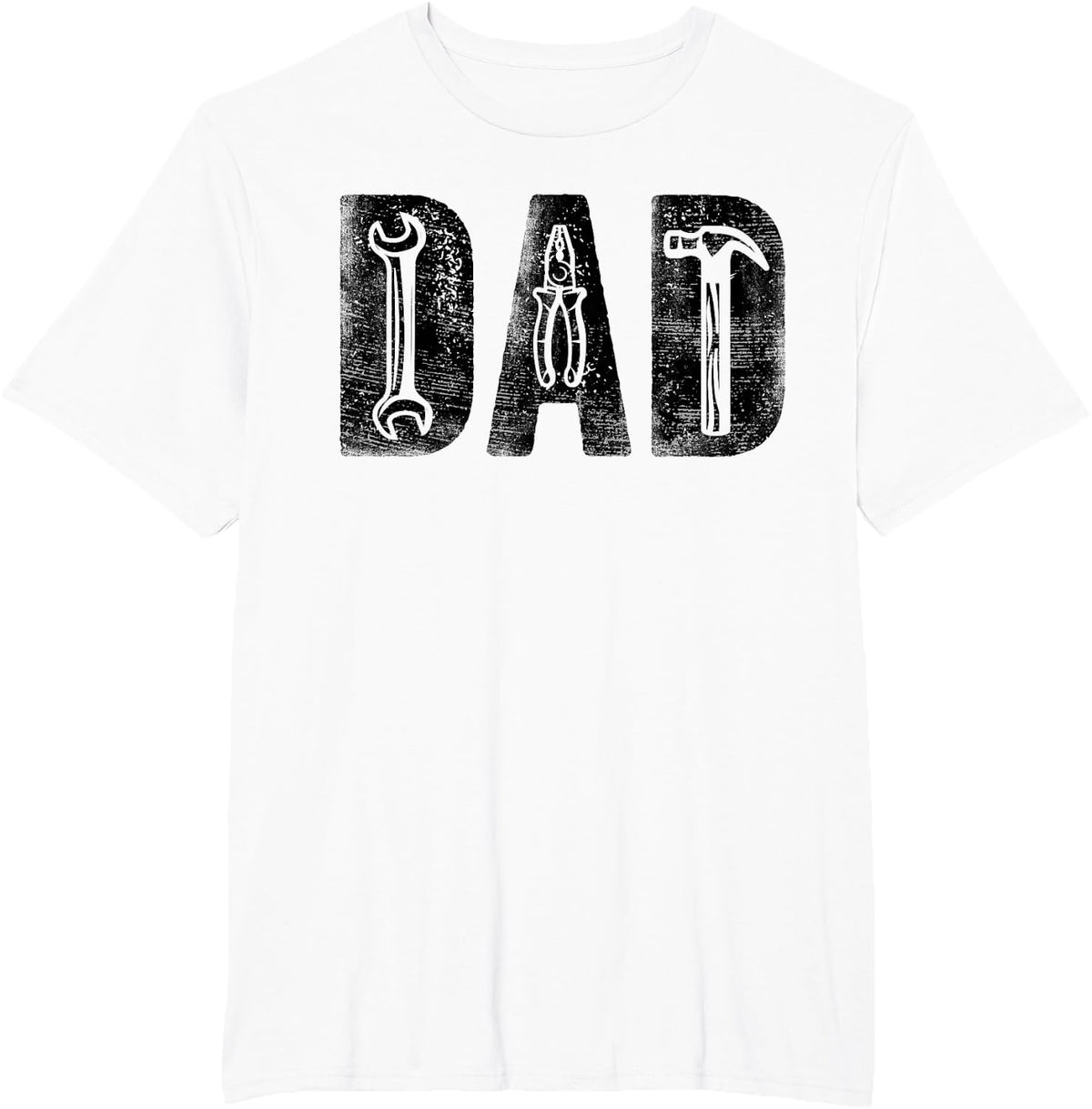 Mechanic Dad Birthday Classic Bold Font Repairman Daddy T-Shirt - White