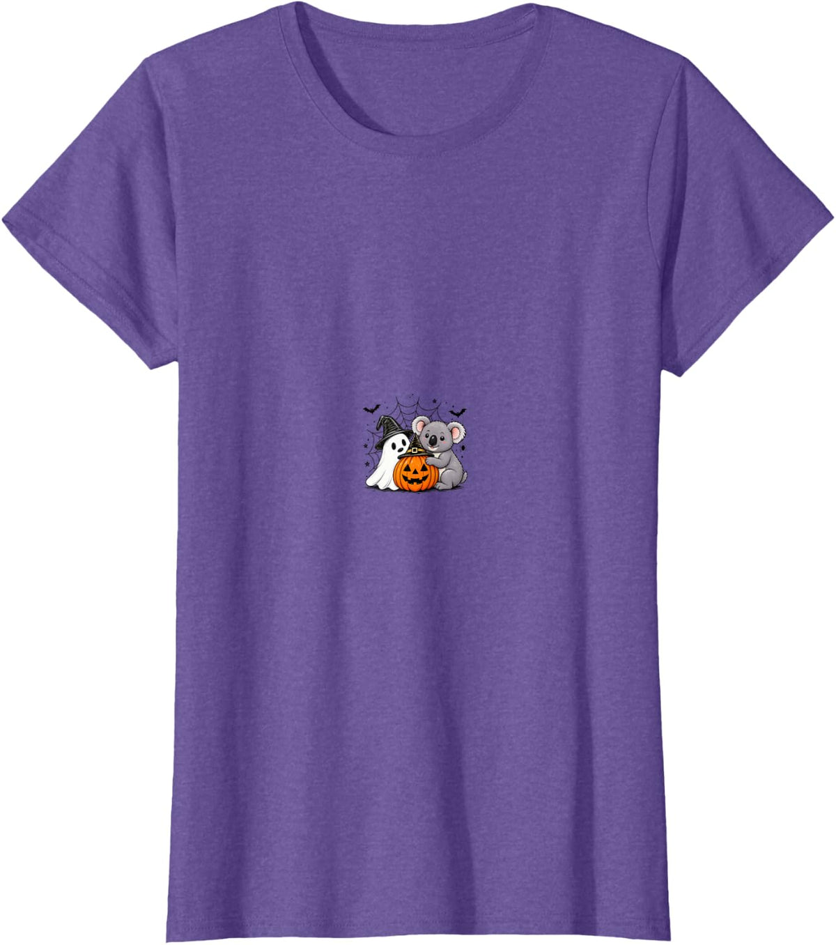 Koala Halloween Ghost Pumpkin Cute Spooky Costume T-Shirt - Purple Heather