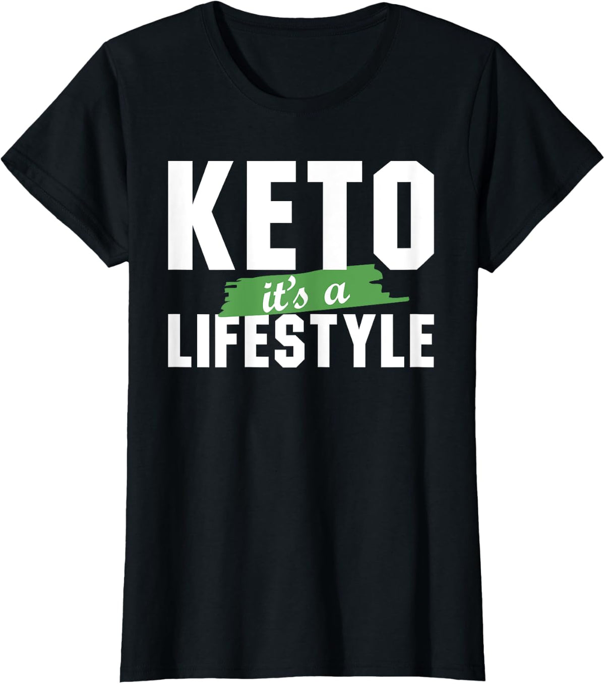 Keto Lifestyle Gift Design For Low Carb Workout & Dieting T-Shirt - Black