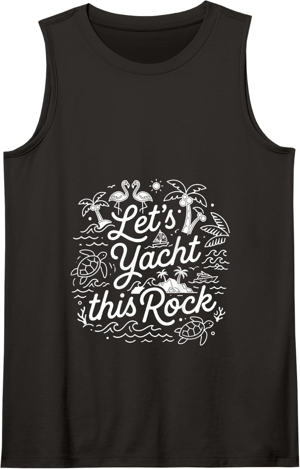 Yacht Rock Tank Top - Black
