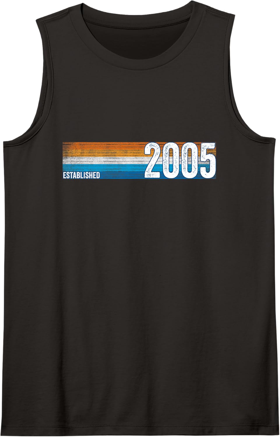 Vintage 2006 Established 2006 21st Birthday Retro 21 Sleeveless Tank Top - Black