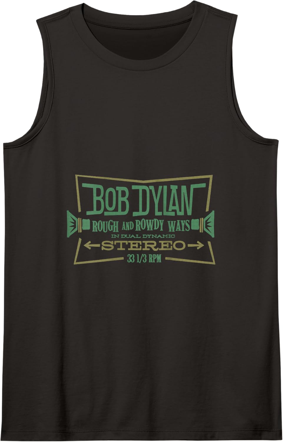 Bob Dylan - Stereo Tank Top - Black