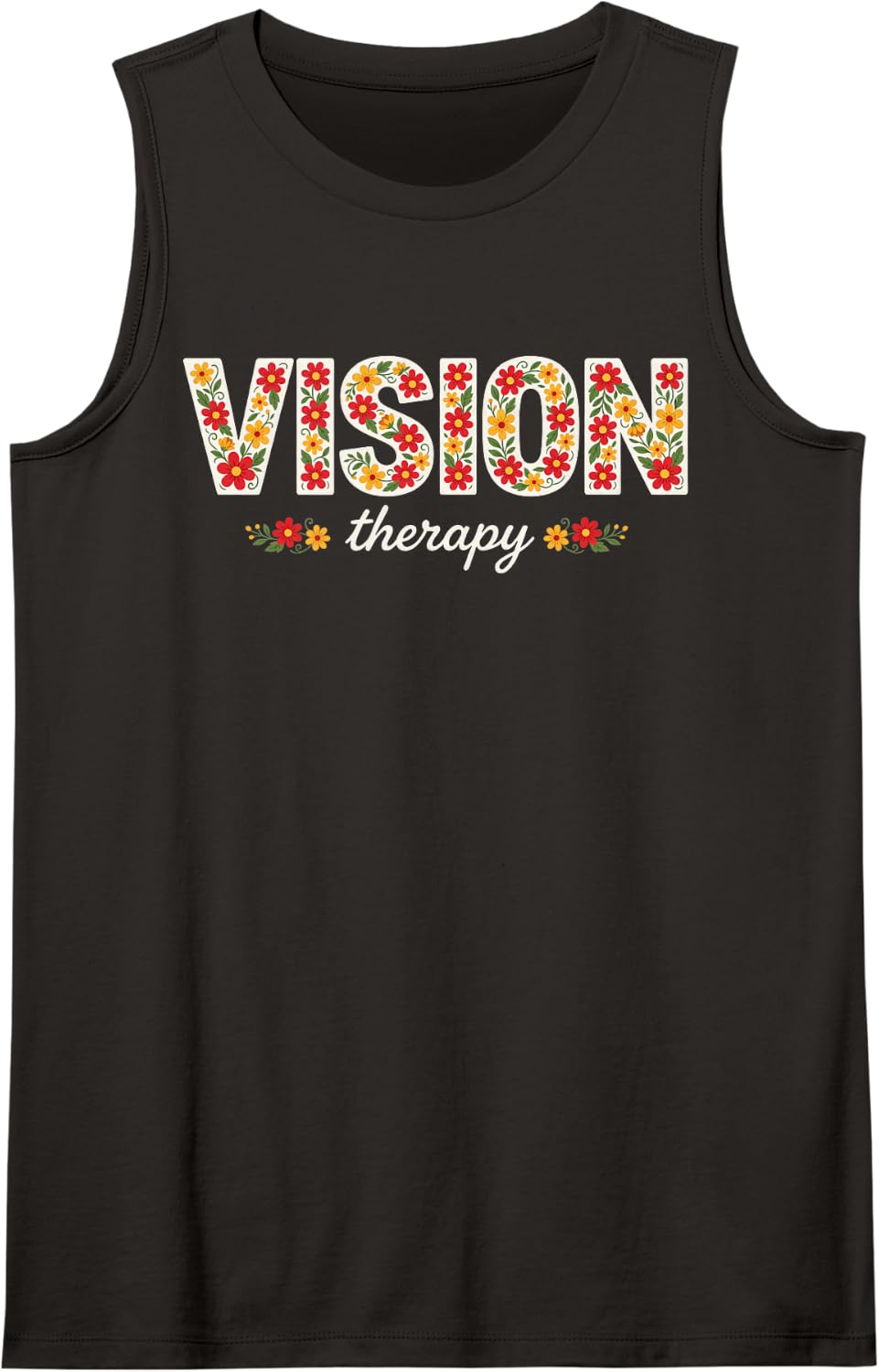 Vision Therapy Visual Orthoptics Training Optometrist Sleeveless Tank Top - Black