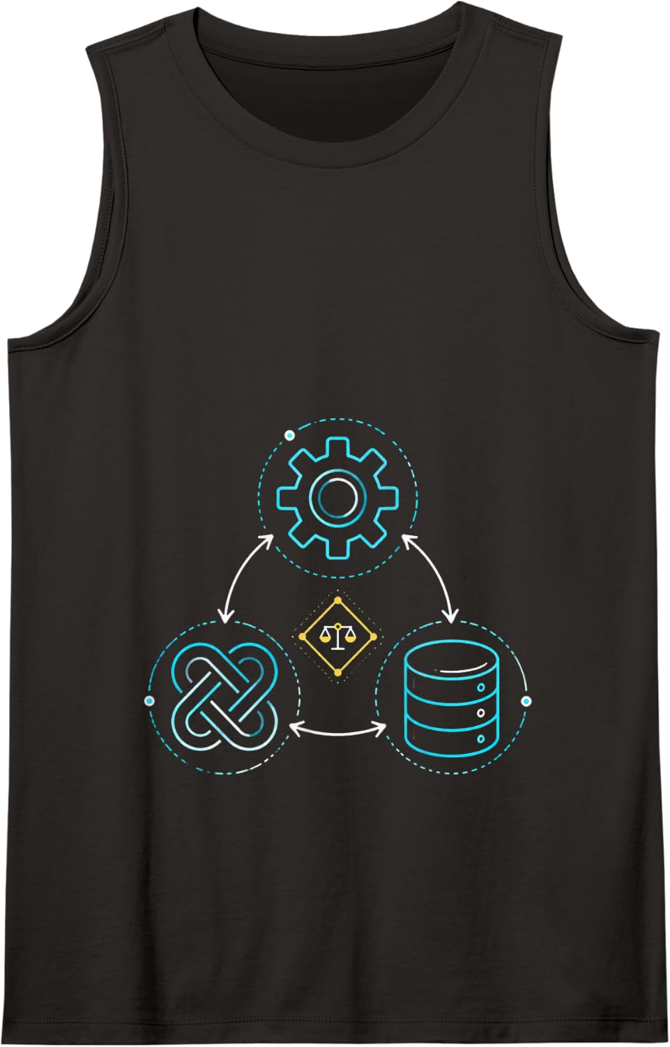 Backend Frontend Professionally Developed Developer Coder Tank Top - Black