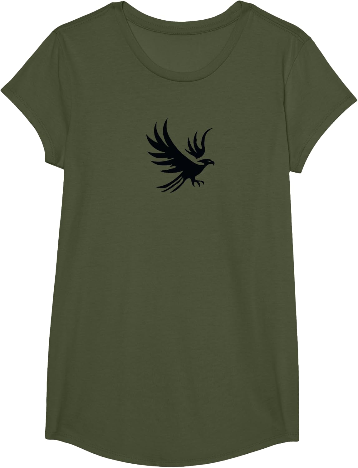 Eagle T-Shirt - Girls Olive Green
