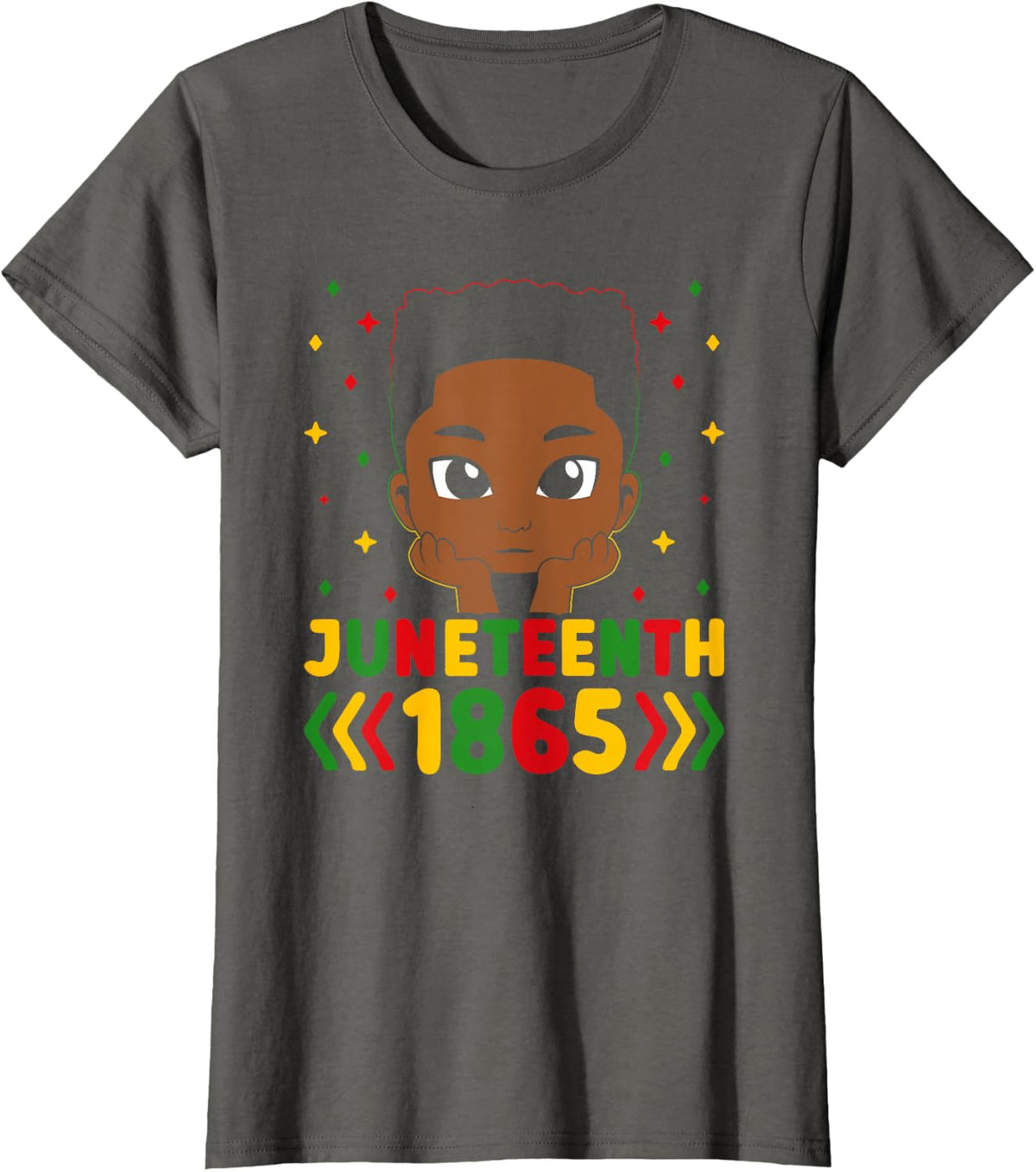 Juneteenth Vibes 1865 Melanin Black History African Toddler T-Shirt - Asphalt Grey