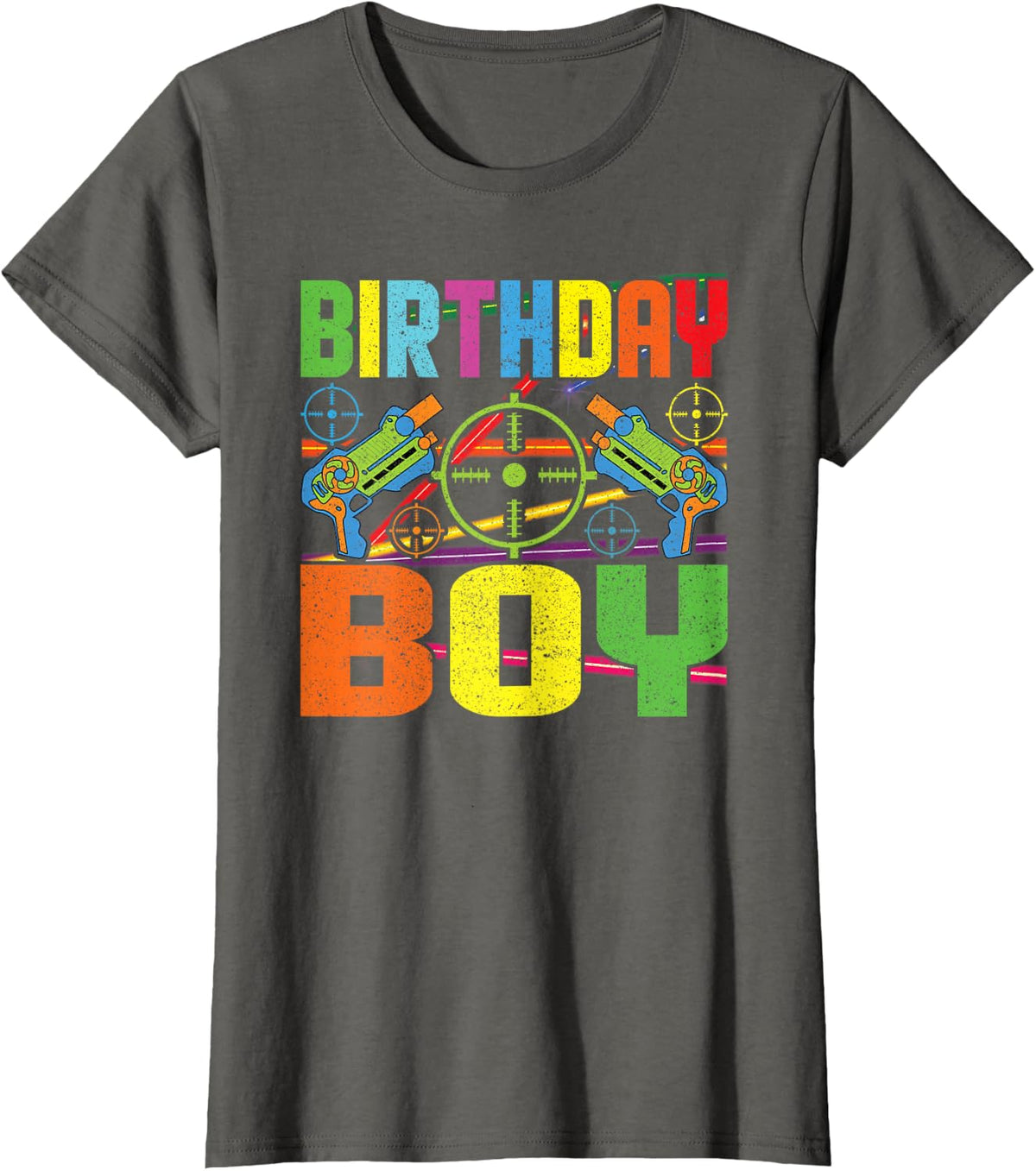 Birthday Boy Laser Tag T-Shirt - Asphalt Grey