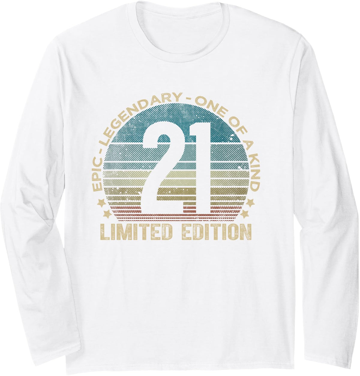 21 Year Old Gifts Limited Edition Vintage 21st Birthday Long Sleeve T-Shirt - Adult Unisex White