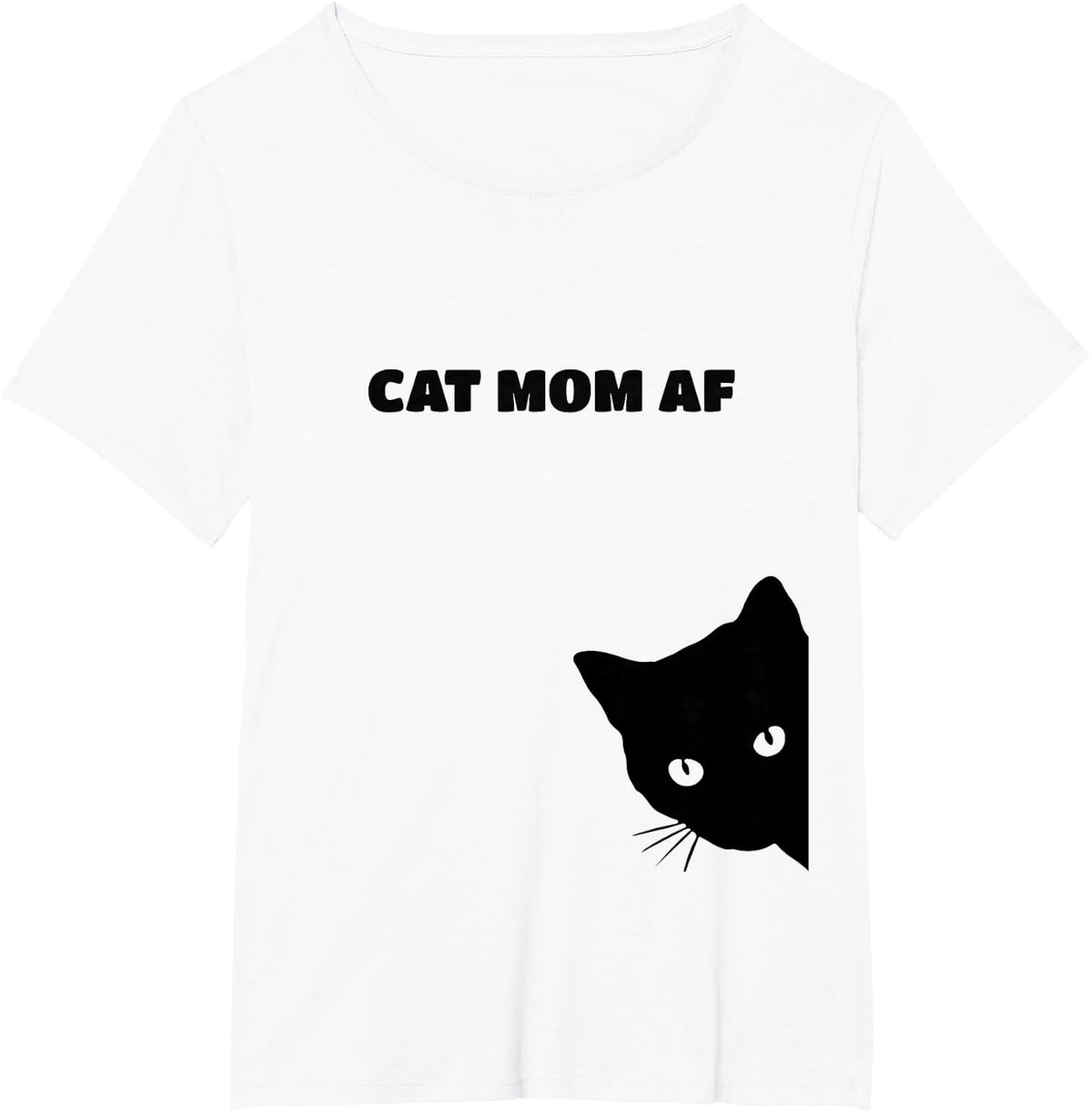 Cat Mom AF T-Shirt - White