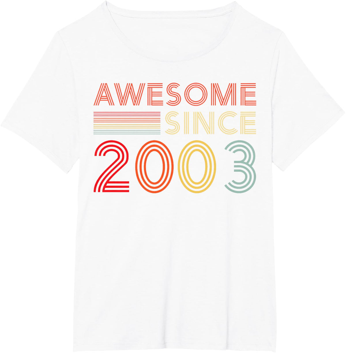 21 Birthday Decorations Men Women 2003 BDay 21th Birthday T-Shirt - White