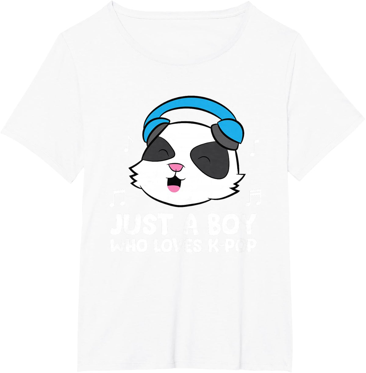 K-Pop Boy Just a Boy Who Loves K-Pop T-Shirt - White