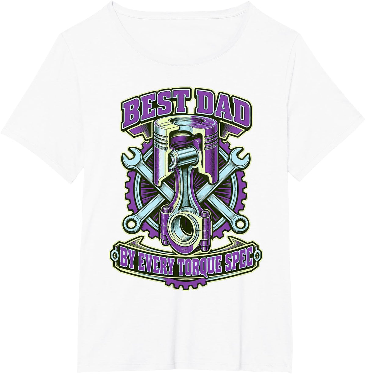 Dad By Every Torque Spec Art T-Shirt - White
