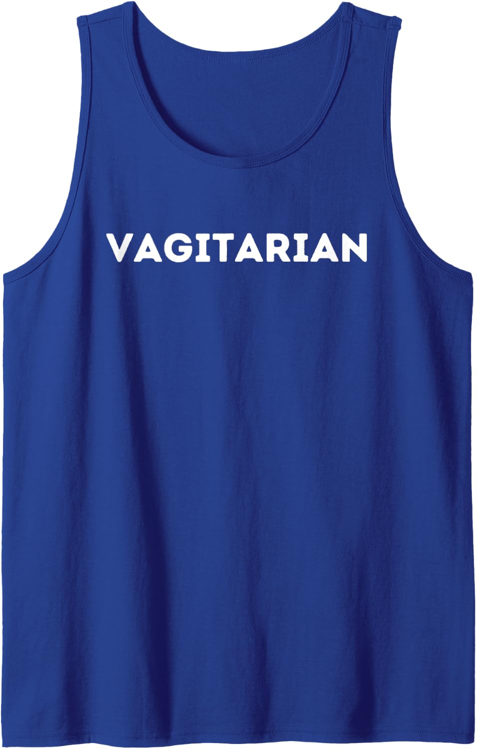 Vagitarian - Pun Sarcastic Hilarious Adult Humor Dad Joke Tank Top - Royal Blue