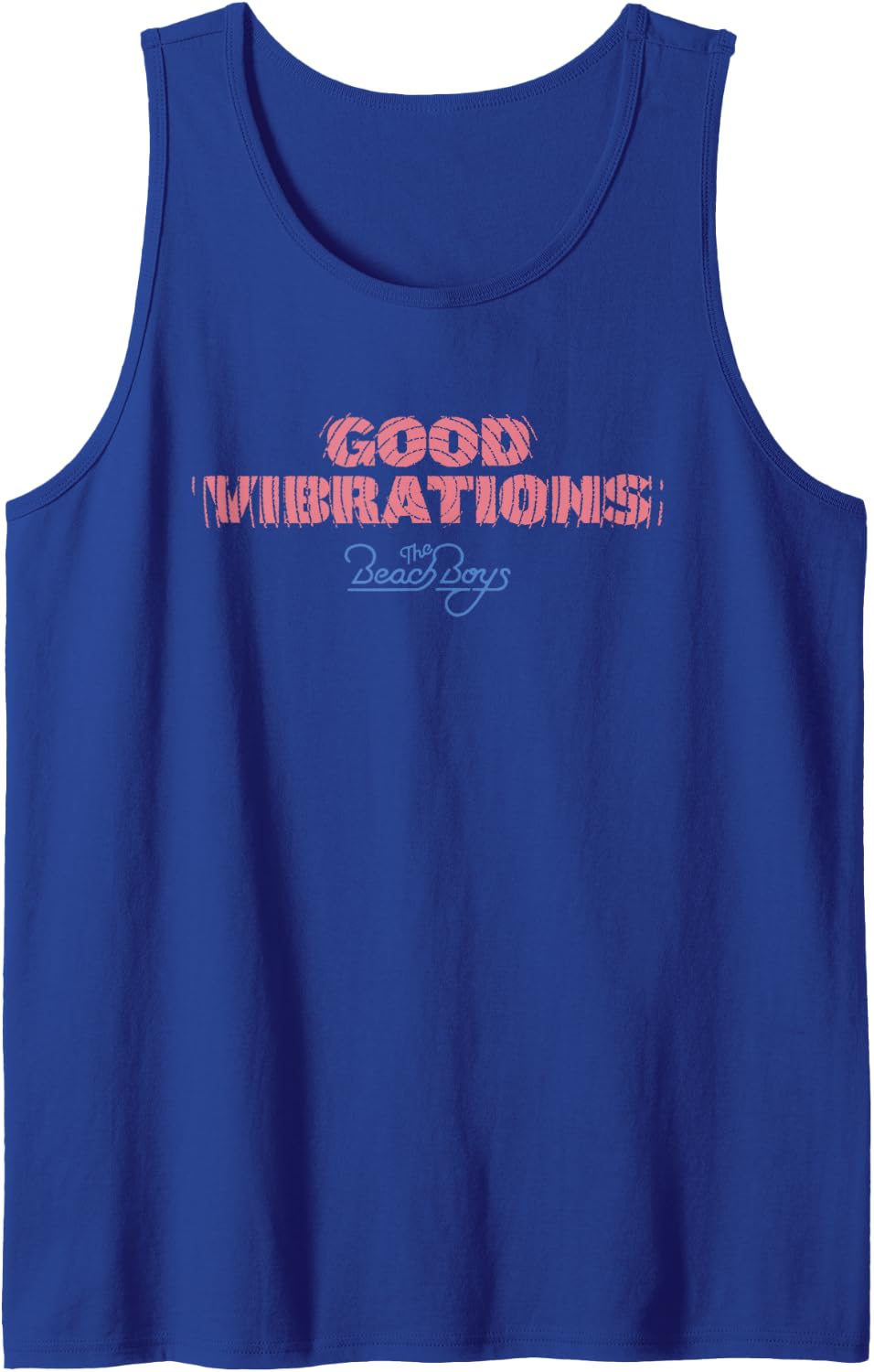 Beach Boys Good Vibrations Logo Tank Top - Royal Blue