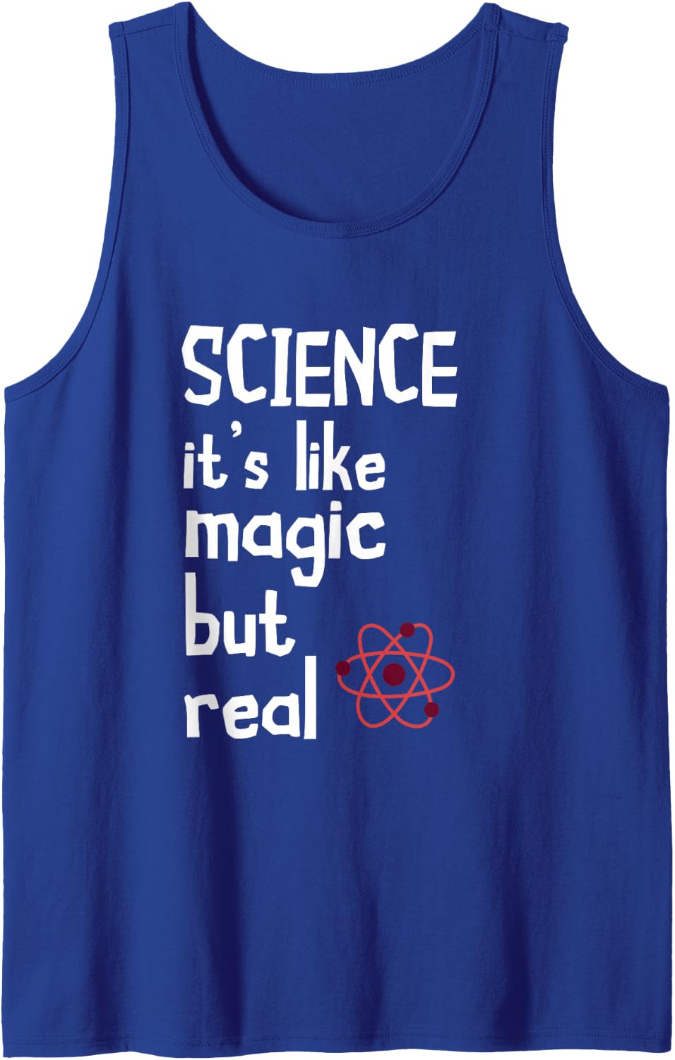 Scientist Science is Like Magic Particle Science Teacher Tank Top - Royal Blue