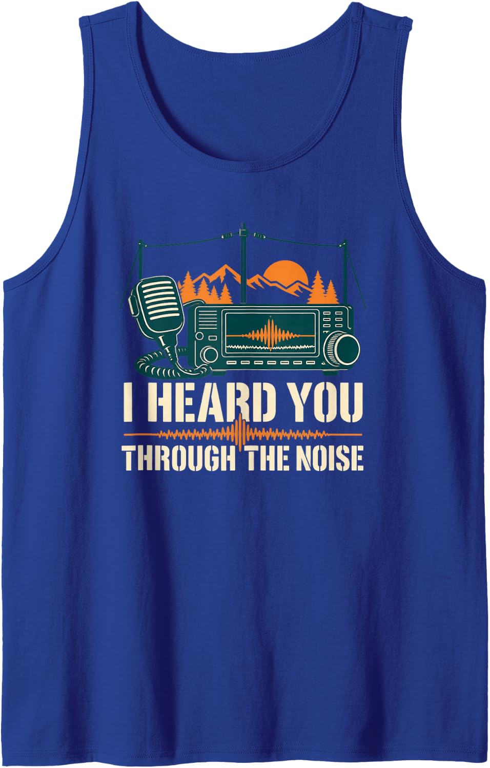 Women Amateur Radio YL Ham Radio Operator On The Air Sleeveless Tank Top - Royal Blue
