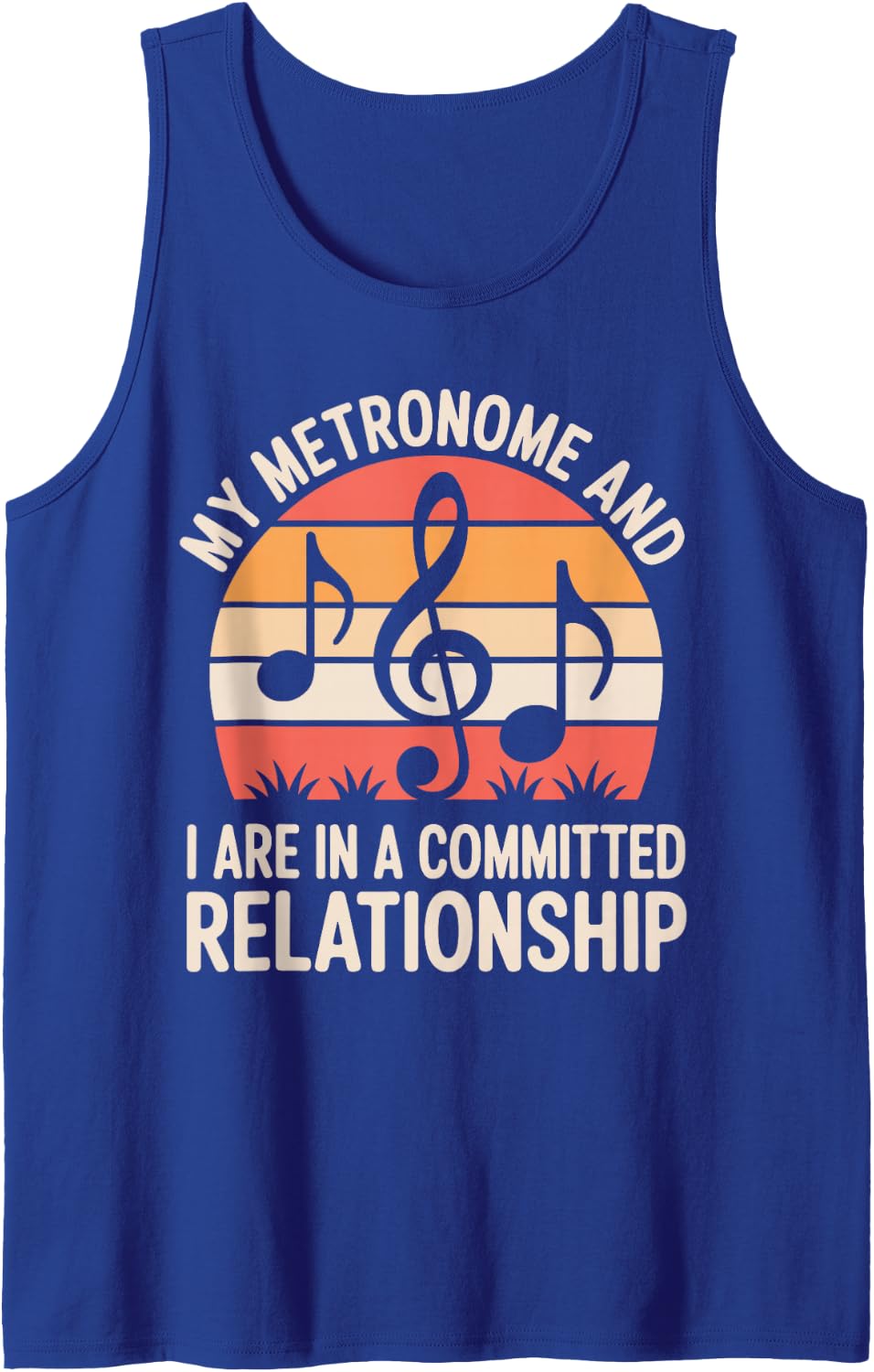 My Metronome Funny School Music Teacher Tank Top - Royal Blue