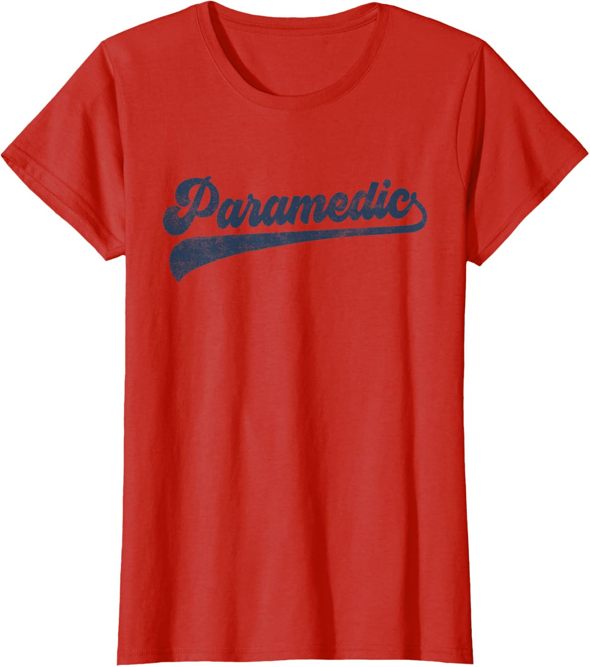 Paramedic Cute Vintage Graphic T-Shirt - Red