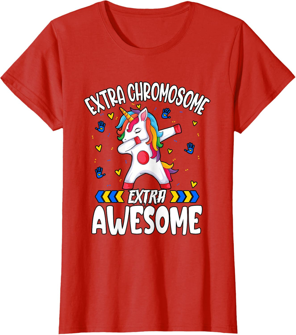 Extra Chromosome Extra Awesome T-Shirt - Red