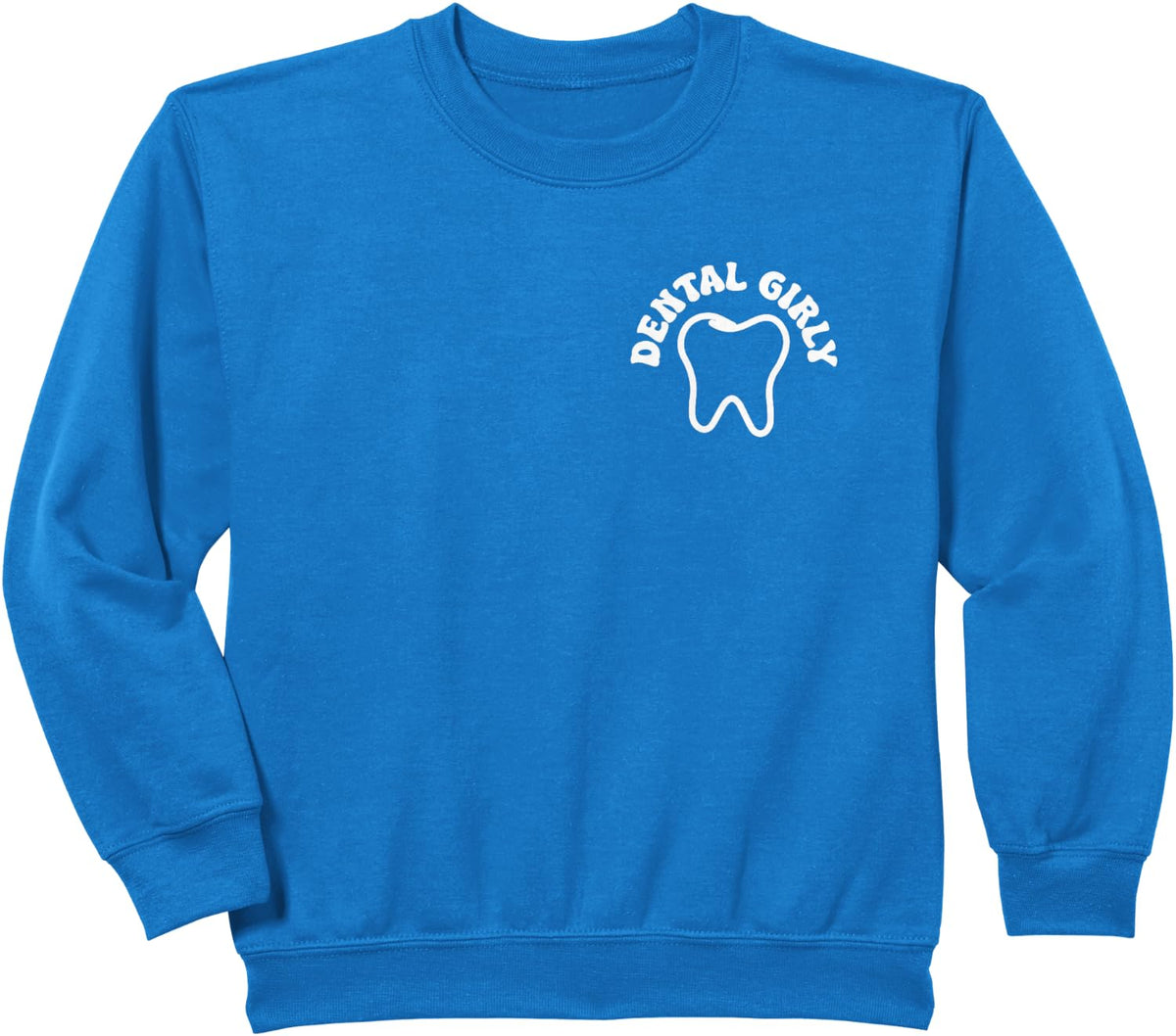 Dental Girly Dental Hygienist Pocket Dental Assistant Sweatshirt - Royal Blue