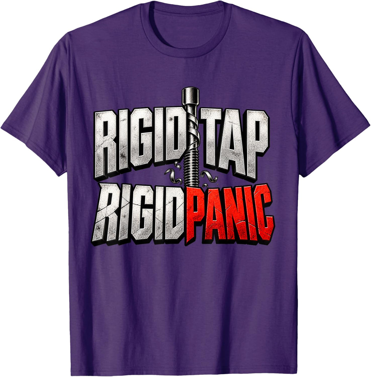 CNC Machinist Rigid TAP Rigid Panic T-Shirt - Purple