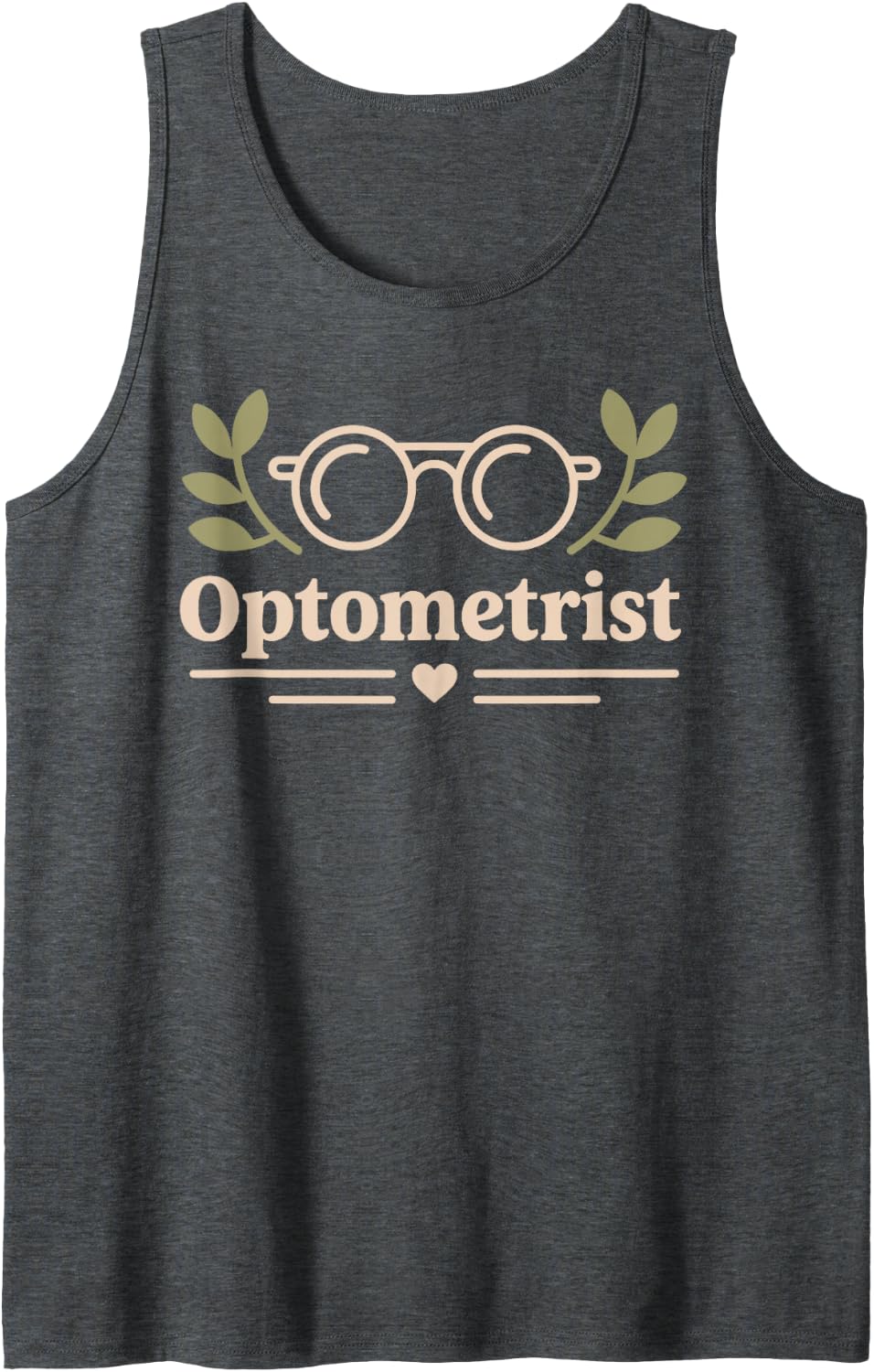 Optometrist Optometry Eye Doctor Sleeveless Tank Top - Dark Heather Grey