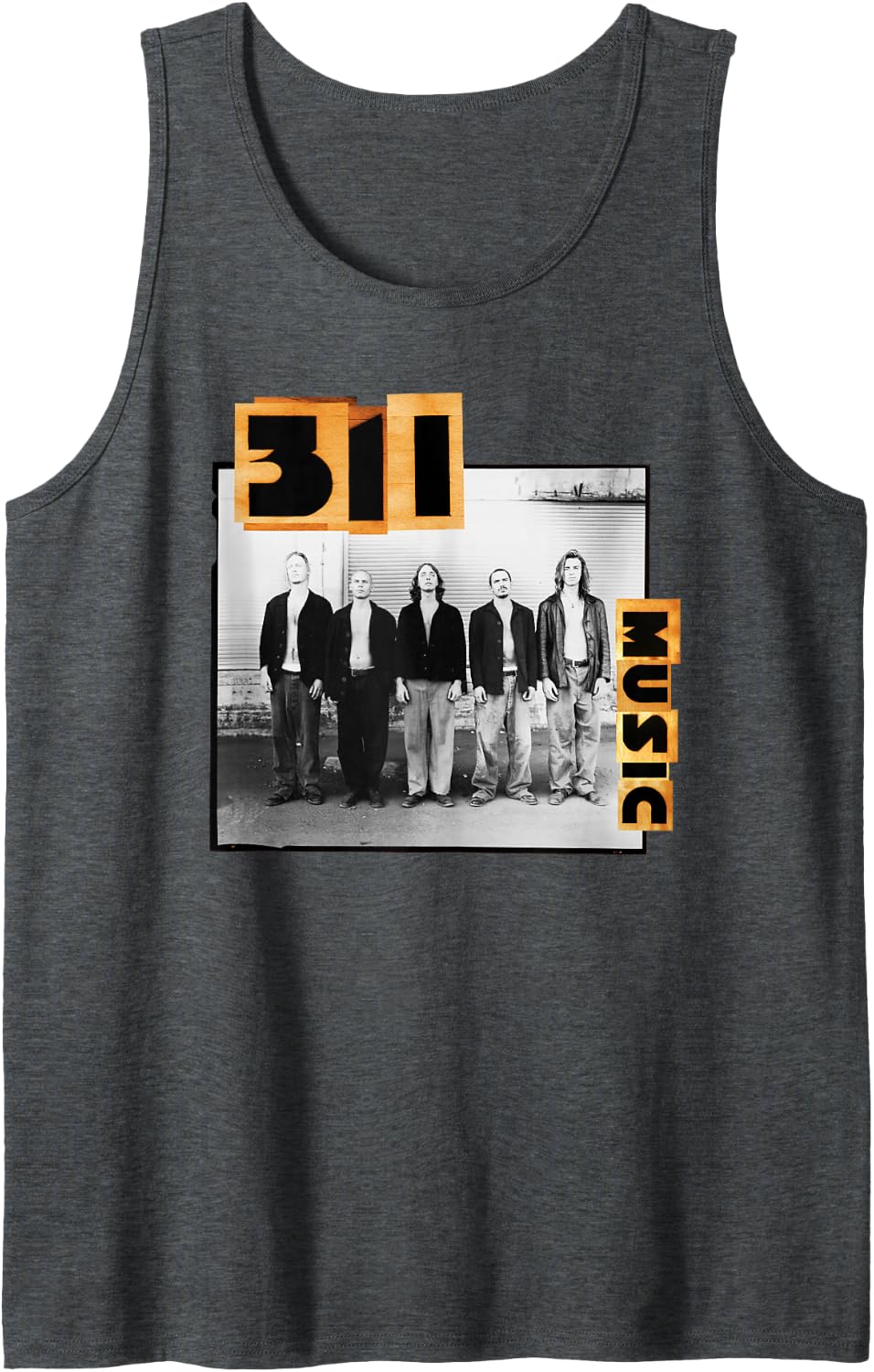 Official 311 Music Tank Top - Dark Heather Grey