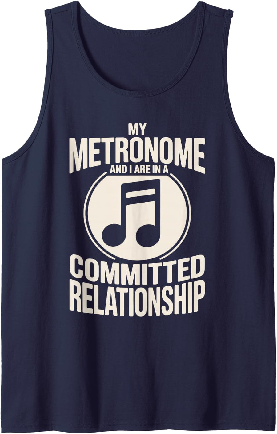 My Metronome School Music Teacher Tank Top - Navy Blue