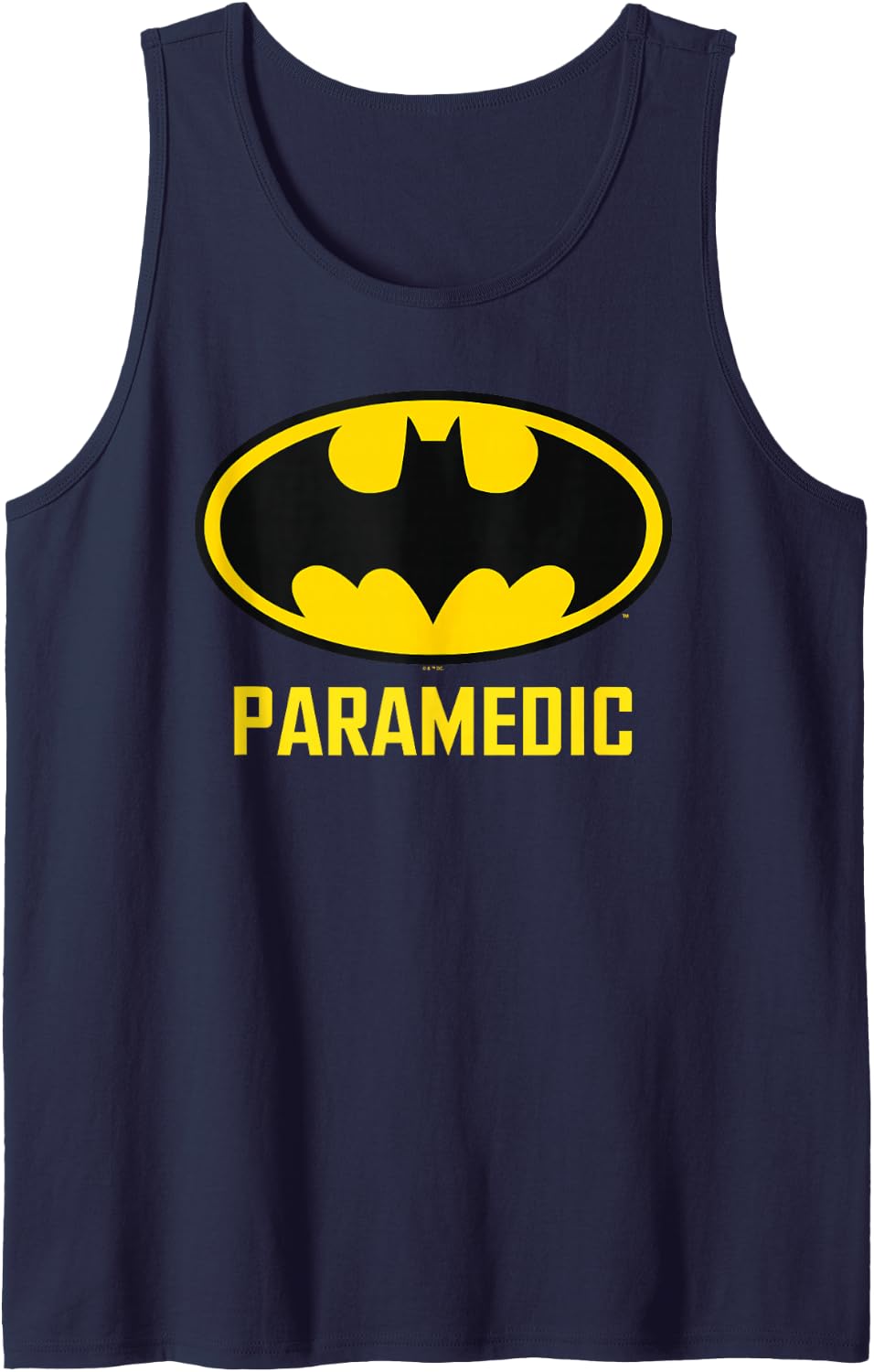 Batman Bat Paramedic Sleeveless Tank Top - Navy Blue