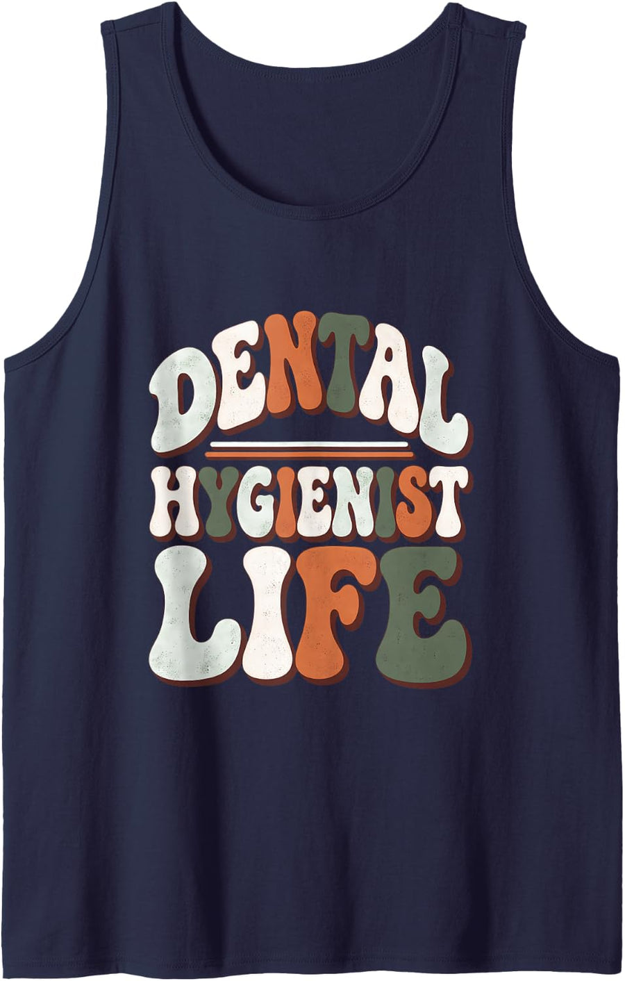 Dental Hygienist Life Dental Assistant Dentist Dental Squad Sleeveless Tank Top - Navy Blue