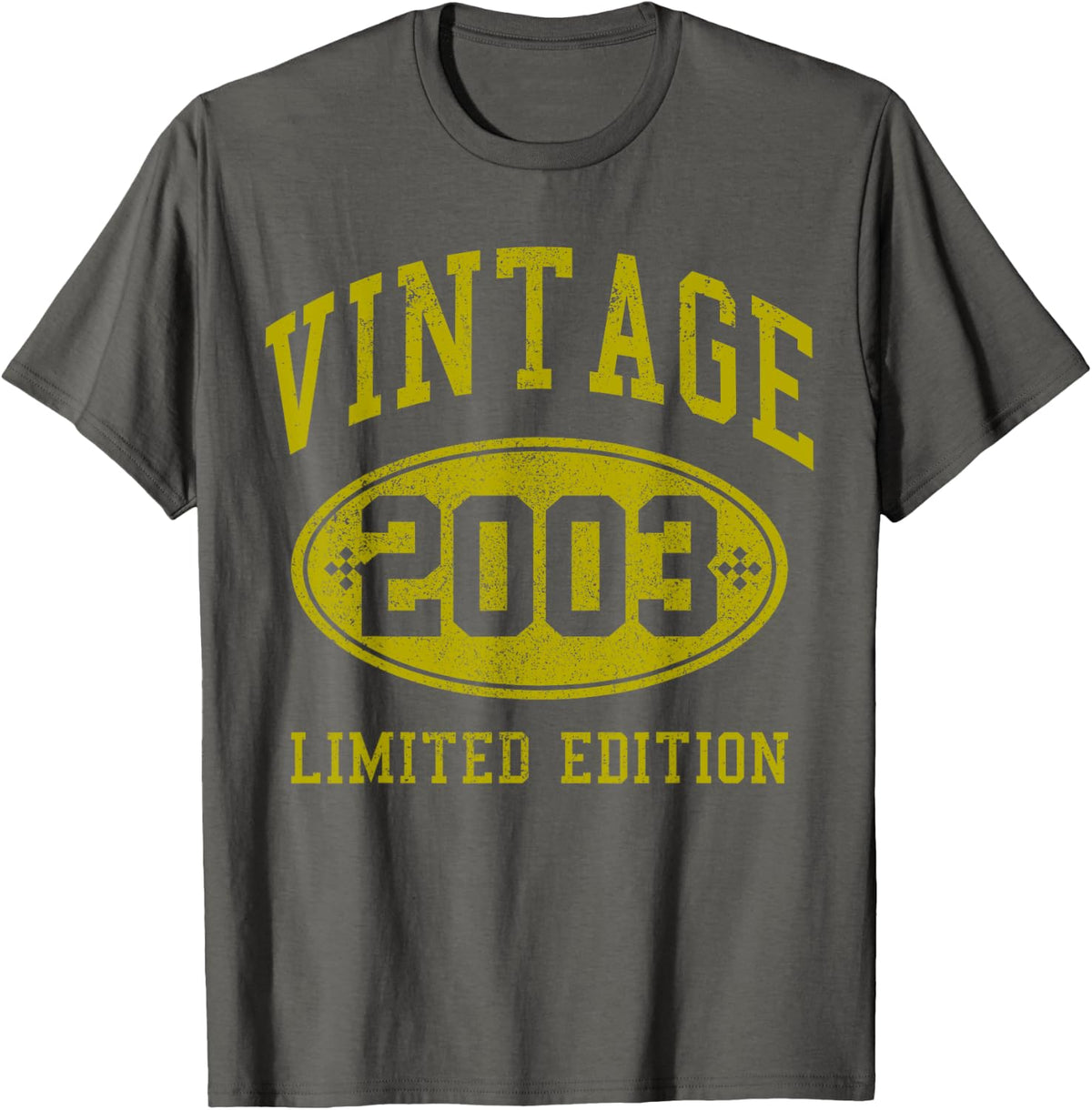 Vintage 2003 Limited Edition 21st Birthday Gift 21 Years T-Shirt - Asphalt Grey