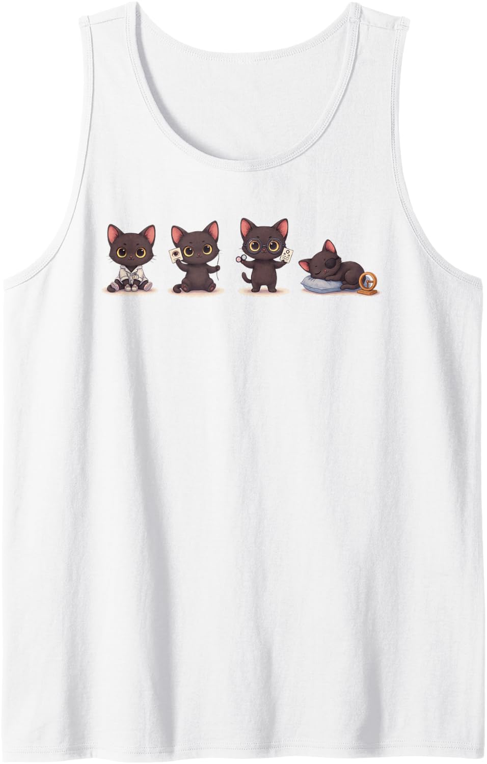 Vision Therapy Orthoptics Visual Training Optometrist Sleeveless Tank Top - White