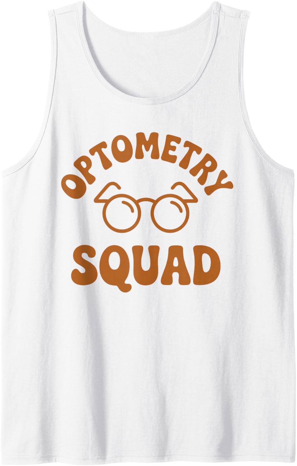 Optometry Squad Funny Eye Doctor Optometrist Sleeveless Tank Top - White