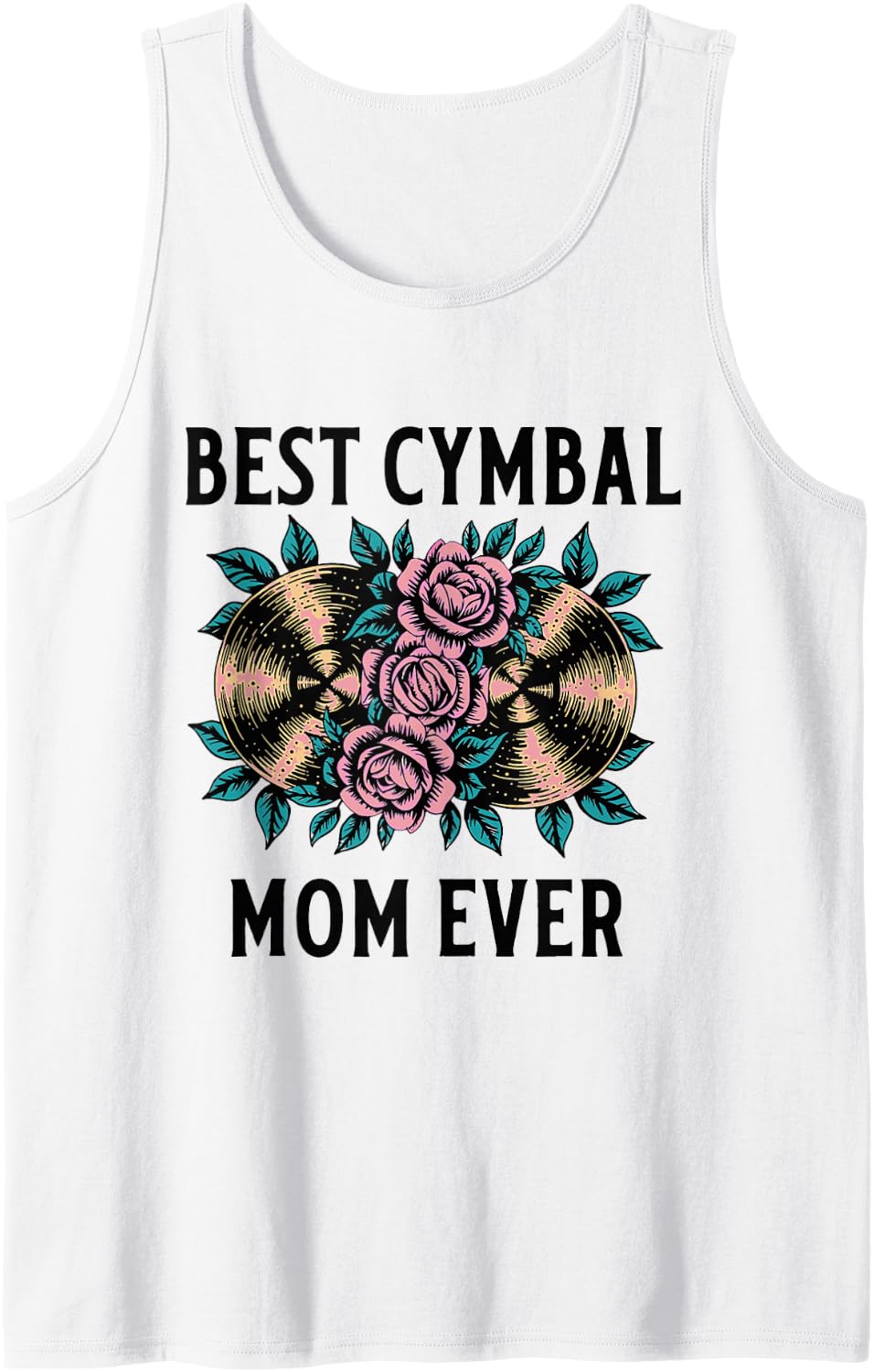 Cymbals Drummer Drumming Cymbals Tank Top - White