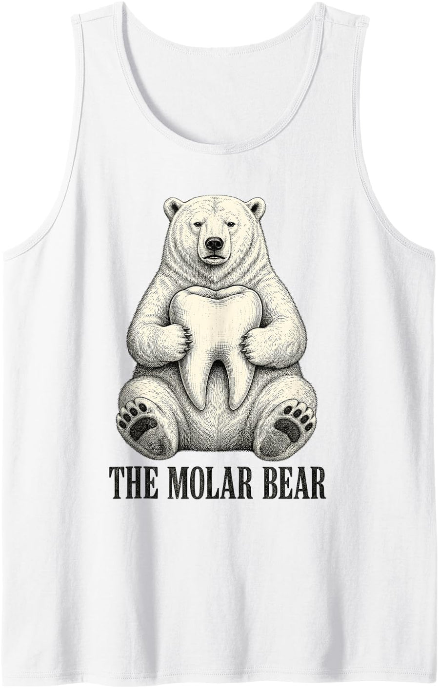 Dental Assistant Tooth Tank Top - White