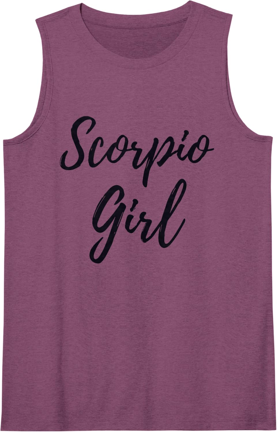 Scorpio Girl Zodiac Astrological Sign Horoscope Sleeveless Tank Top - Purple