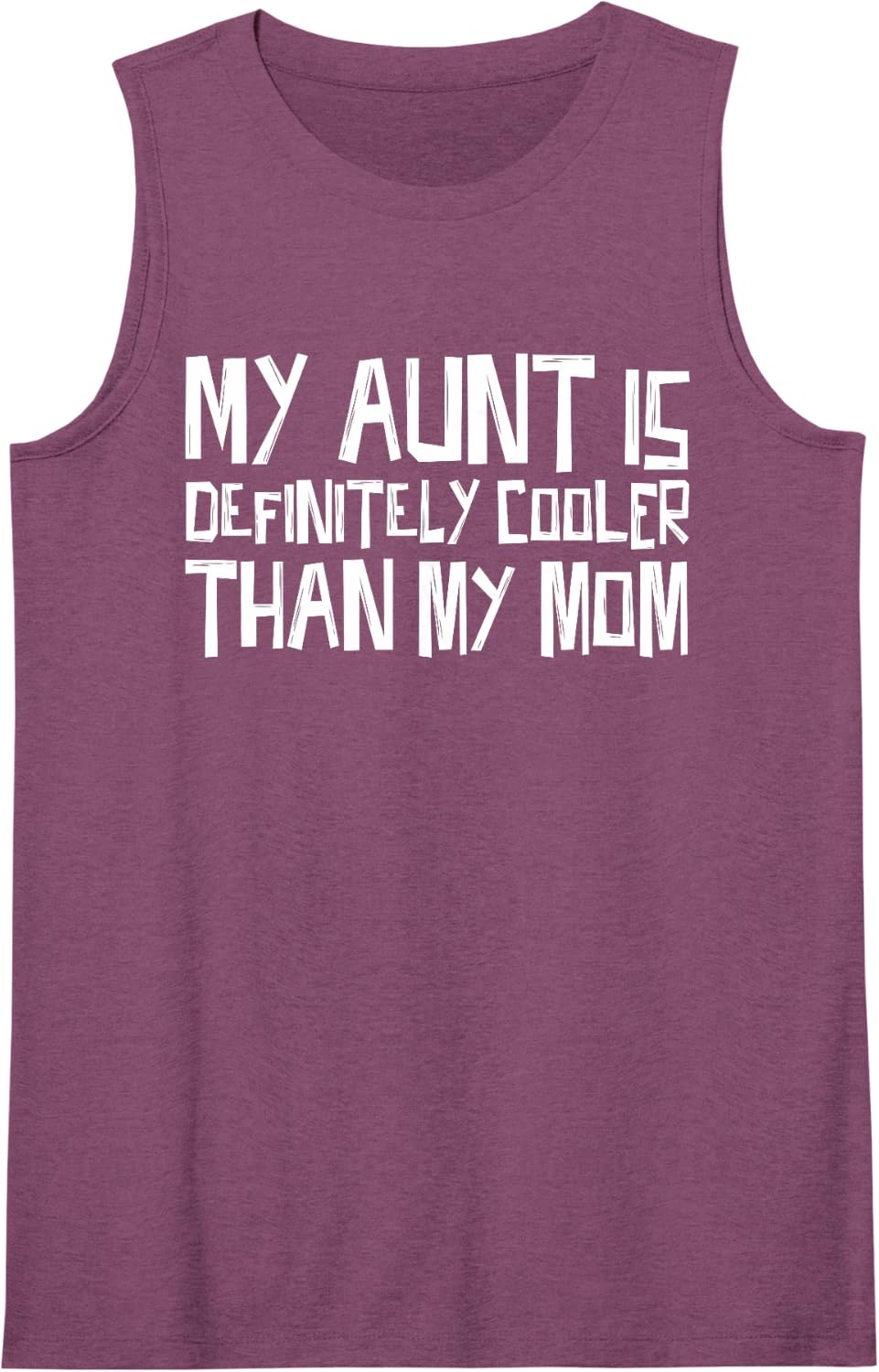 My Aunt is Definitely Cooler Than My Mom Cool Aunt Aunties Sleeveless Tank Top - Purple