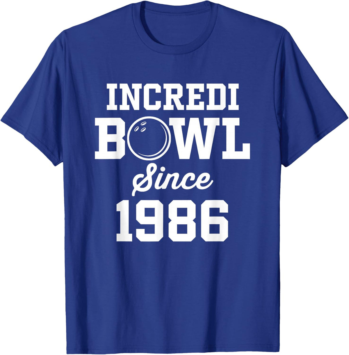 40 Year Old Bowler Bowling 1986 40th Birthday T-Shirt - Royal Blue